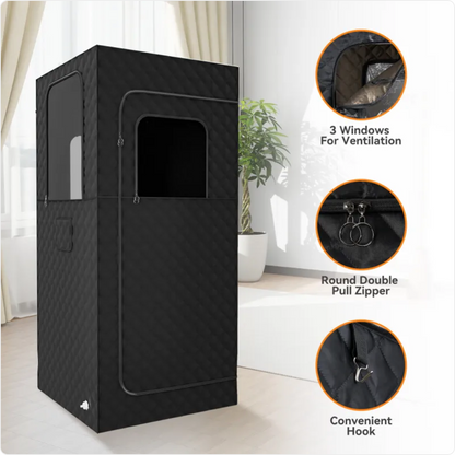 1000W Portable Steam Sauna Tent with Folding Chair