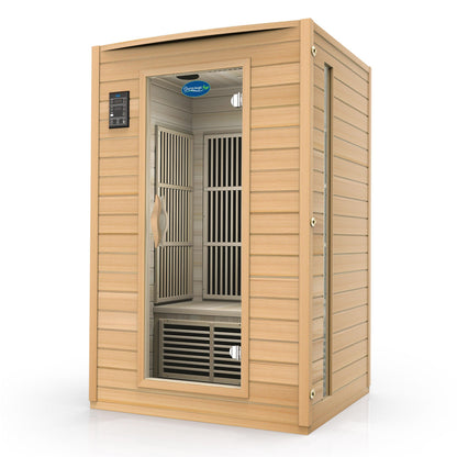 2-Person Canadian Hemlock Carbon Infrared Sauna