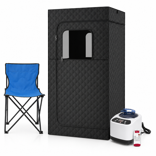 1000W Portable Steam Sauna Tent with Folding Chair
