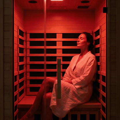 1–2 Person Full-Body Infrared Sauna with Red Light Therapy