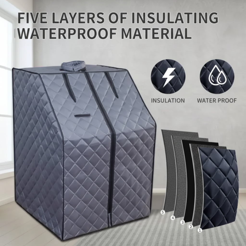 Portable Full-Size Steam Sauna Tent with 2L 1000W Steam Generator