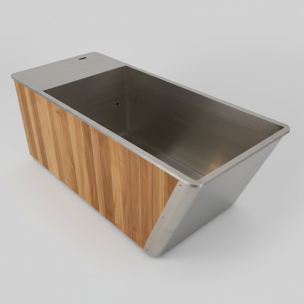 Wood & Stainless Steel Plunge Pool with Chiller/Heater